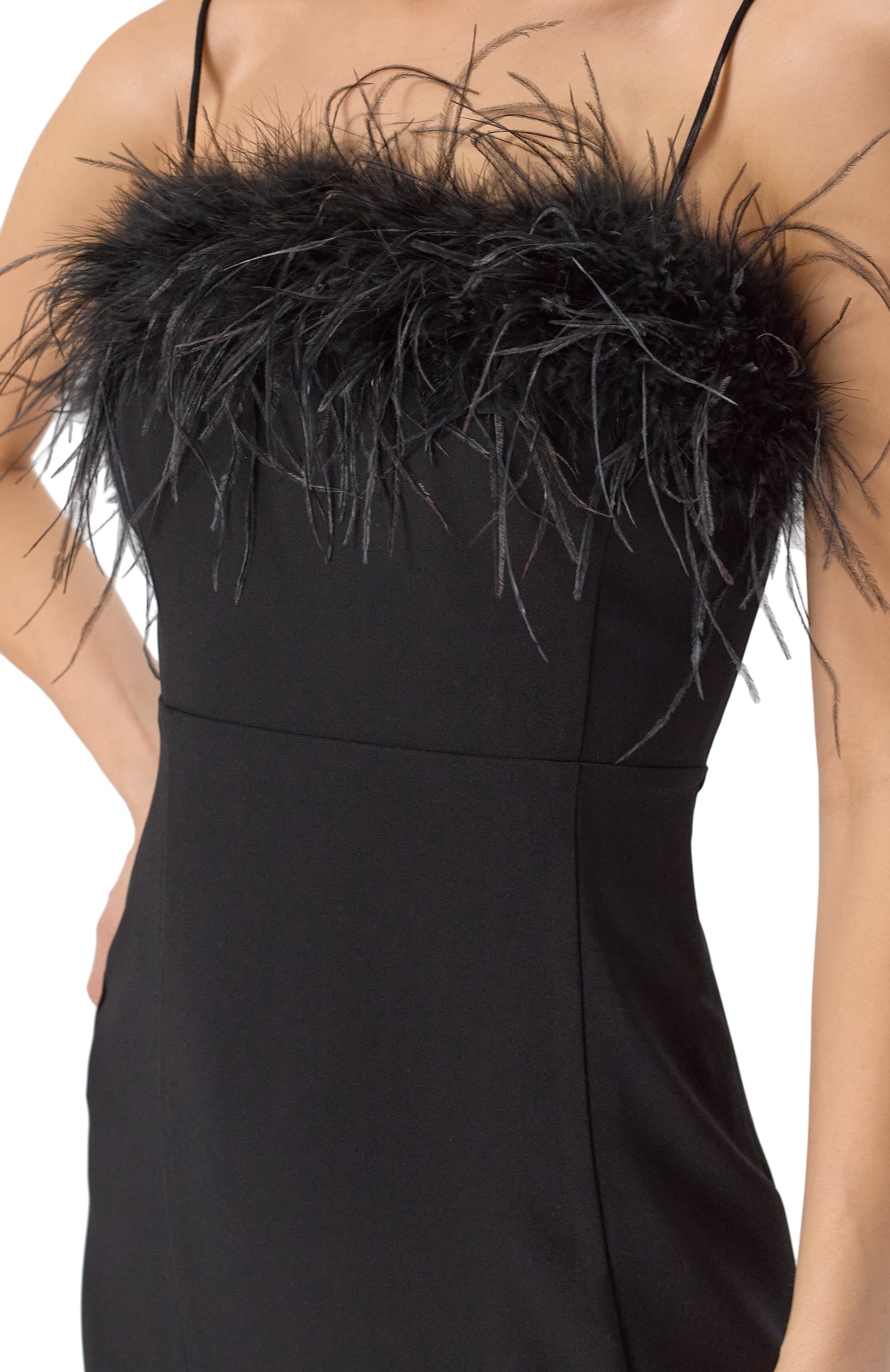 Платье с отделкой перьями LIU JO, арт. CA5317T3970, фото 5