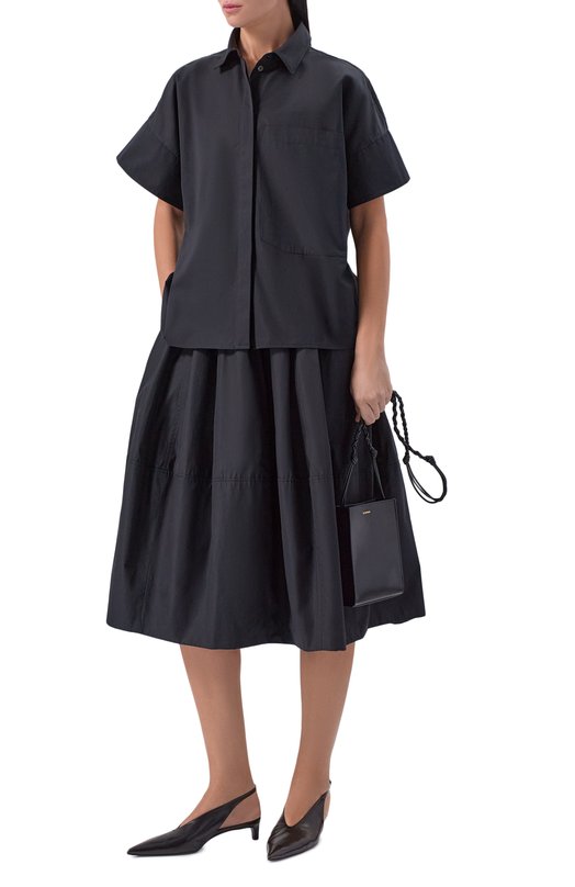 Хлопковая юбка Co 3513LCSP-C0RE Чёрный  3513LCSP-C0RE Фото 2