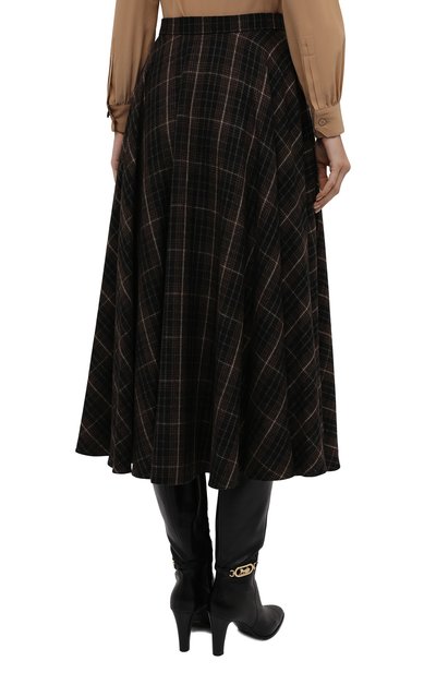 Юбка из вискозы и шерсти CELINE черного цвета по цене 165000 руб., арт. 2J388344P, фото 4 Юбка из вискозы и шерсти CELINE, арт. 2J388344P, фото 4
