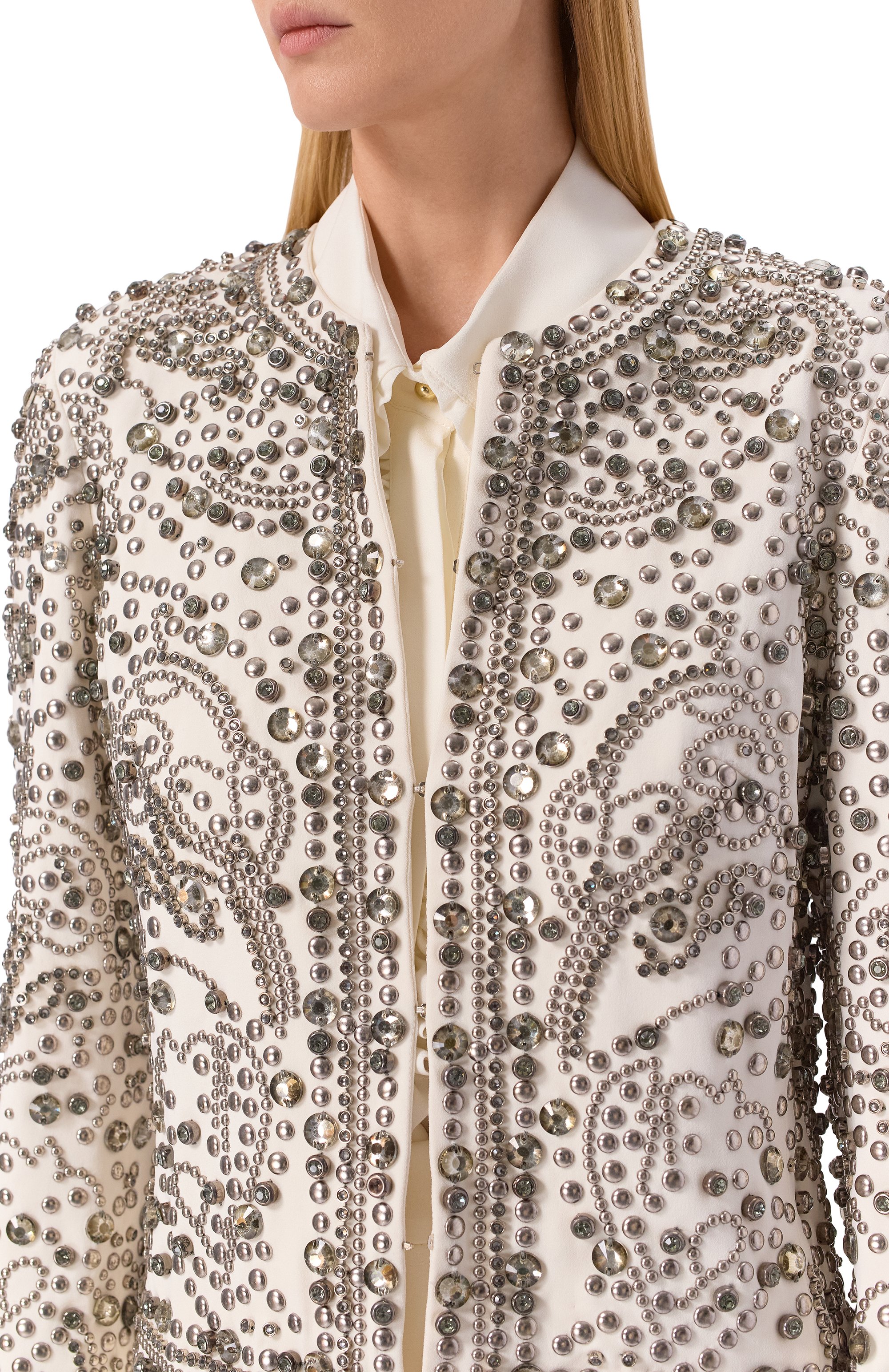 Жакет с отделкой стразами ELIE SAAB, арт. J0180NF25/BEC07, фото 5