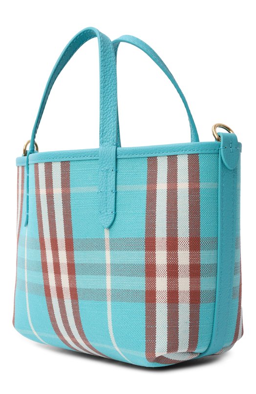 Двусторонняя сумка Bloomsbury mini Burberry 8119628 Голубой  8119628 Фото 4