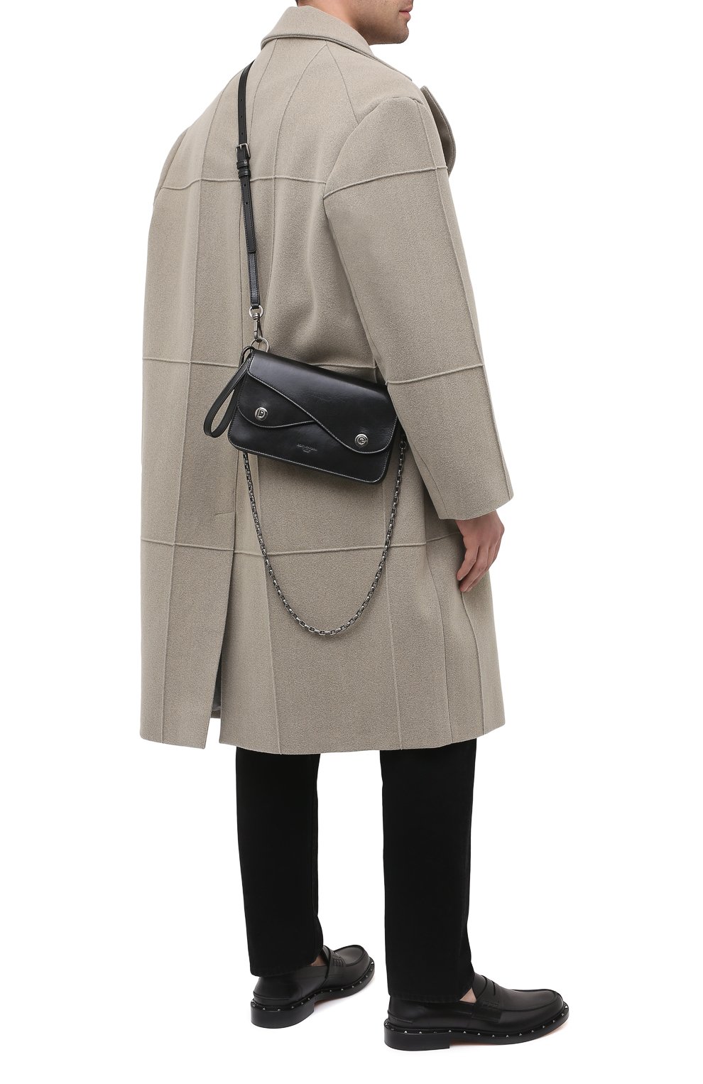 Кожаная сумка biker DOLCE & GABBANA черного цвета по цене 212000 руб., арт. BM6944/AW352, фото 2 Кожаная сумка biker DOLCE & GABBANA, арт. BM6944/AW352, фото 2