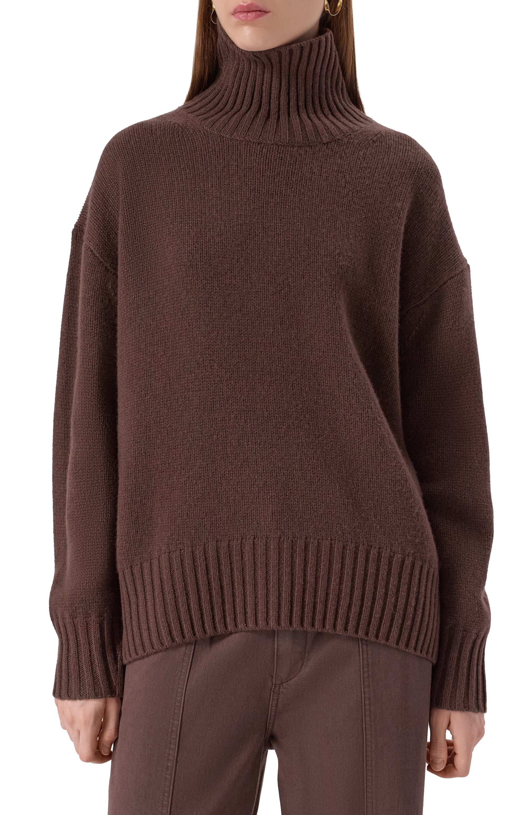 Кашемировый свитер FTC коричневого цвета по цене 79200 руб., арт. 920-0221, фото 3 Кашемировый свитер FTC, арт. 920-0221, фото 3