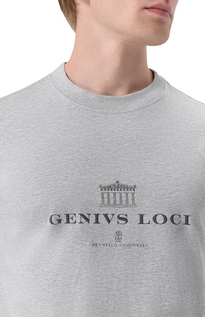 Хлопковая футболка BRUNELLO CUCINELLI, арт. M0B138520, фото 5