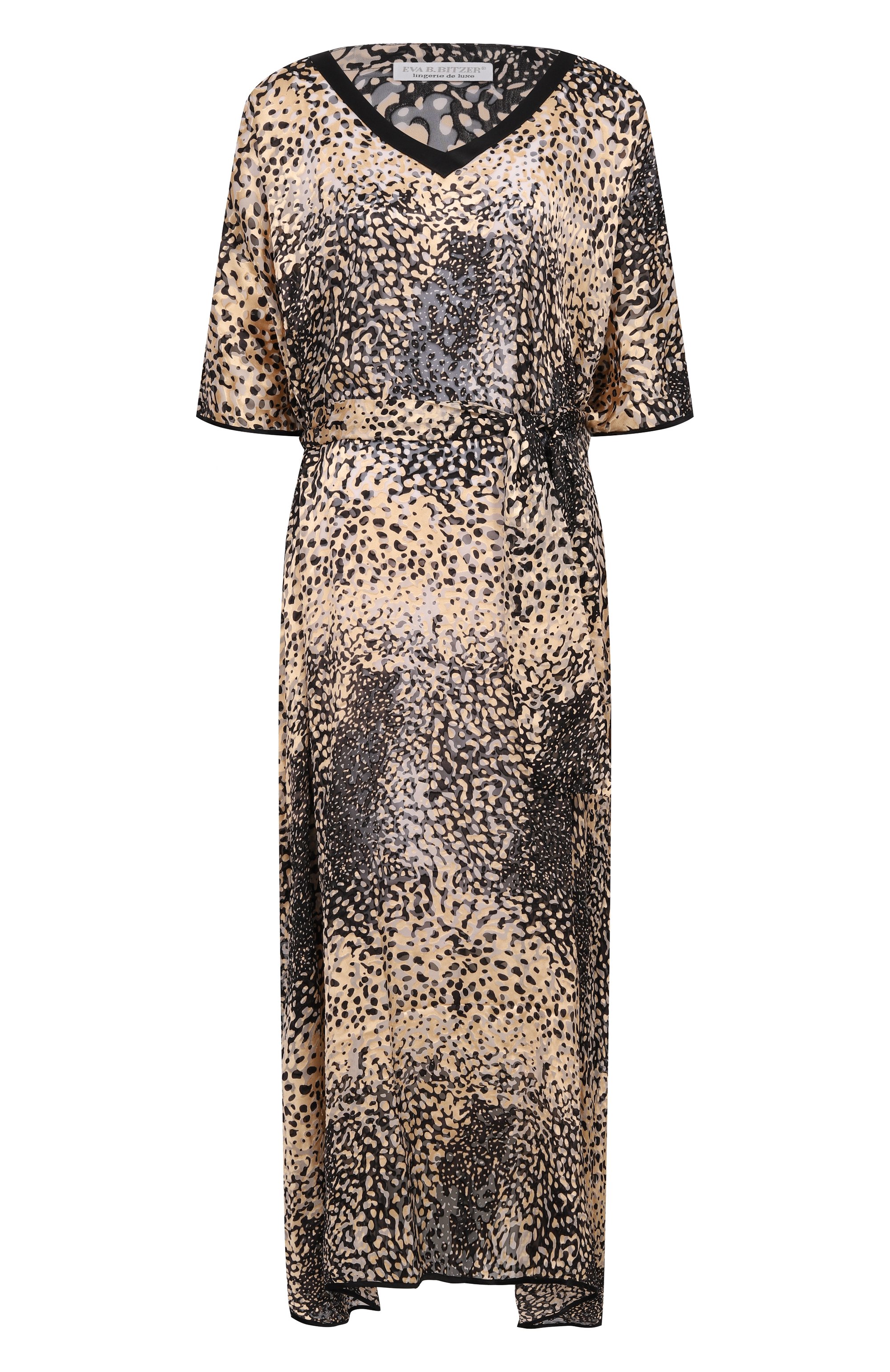 Шелковое платье EVA B.BITZER леопардового цвета по цене 75760 руб., арт. 25312252, фото 1 Шелковое платье EVA B.BITZER, арт. 25312252, фото 1
