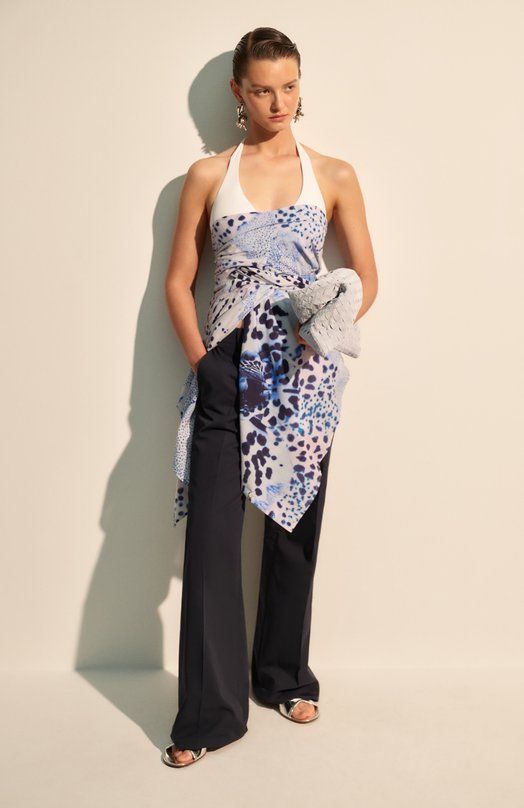 Хлопковая рубашка Dries Van Noten 251-010700-1110 Голубой  251-010700-1110 Фото 7