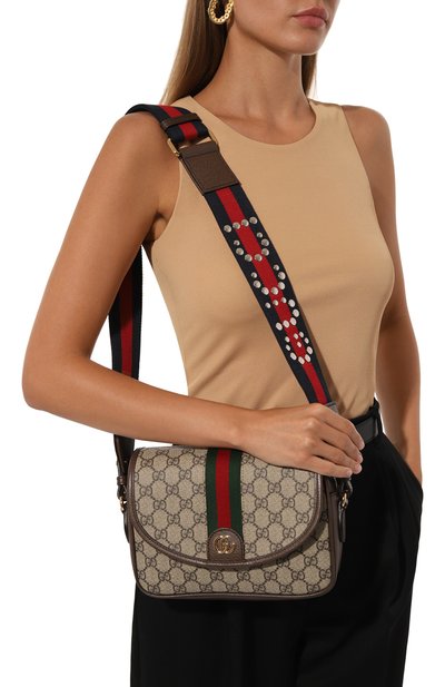 Сумка ophidia gg small GUCCI темно-бежевого цвета по цене 266000 руб., арт. 722117/FAAX3, фото 2 Сумка ophidia gg small GUCCI, арт. 722117/FAAX3, фото 2