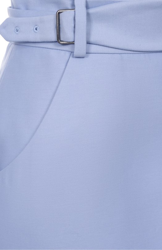 Юбка из хлопка и шелка Dice Kayek SS25J408 Голубой  SS25J408 Фото 6