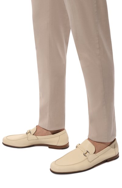 Кожаные лоферы BARRETT кремового цвета по цене 62900 руб., арт. 171U067.47, фото 3 Кожаные лоферы BARRETT, арт. 171U067.47, фото 3