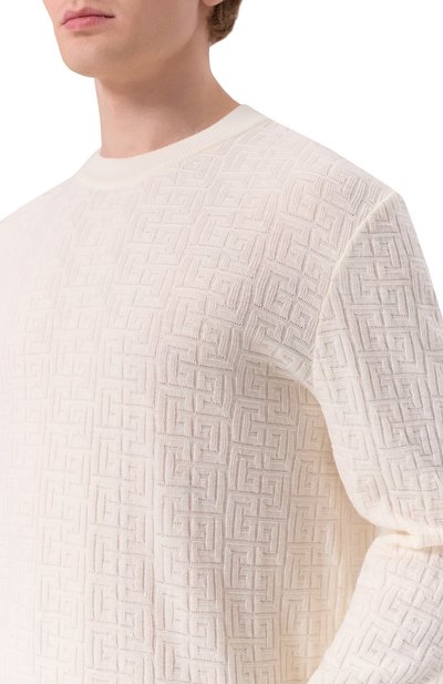 Джемпер из шерсти и льна BALMAIN, арт. GH1KD000/KI03, фото 5