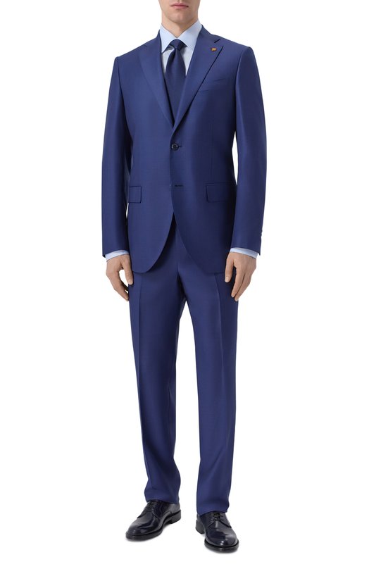 Шерстяной костюм Sartoria Latorre A6I7EF/PQ0057 Синий A6I7EF/PQ0057