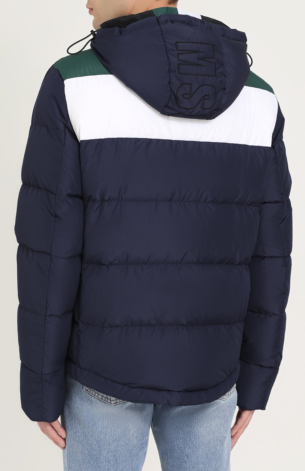 Стеганый пуховик на молнии с капюшоном MSGM, арт. 2340MH05 174702, фото 4