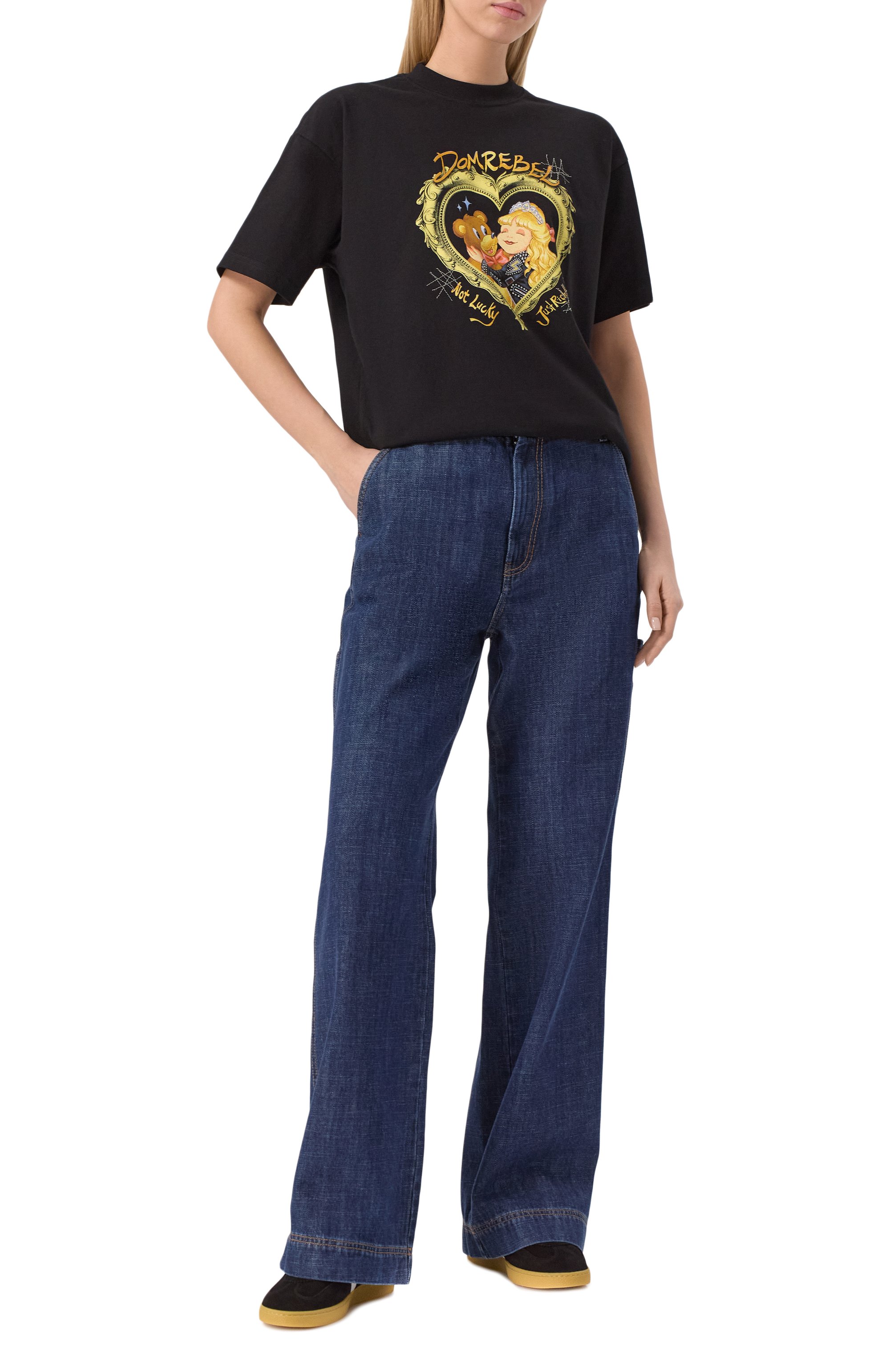 Хлопковая футболка DOMREBEL, арт. JUST RICH T-SHIRT, фото 2