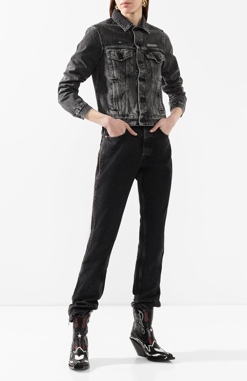 Джинсовая куртка OFF-WHITE, арт. 0WYE012R207740687500, фото 2