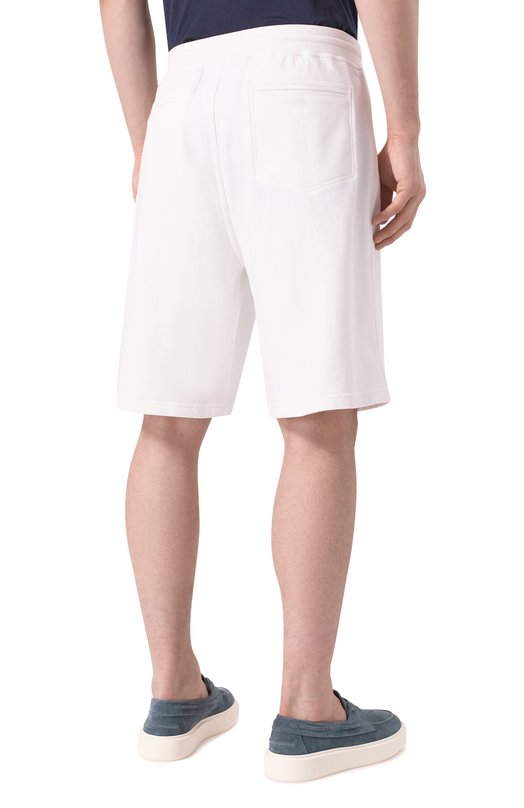 Хлопковые шорты Brunello Cucinelli MW8633318G Белый  MW8633318G Фото 4