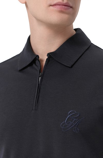 Поло из шелка и хлопка GIORGIO ARMANI, арт. GM003038/TE20001, фото 5