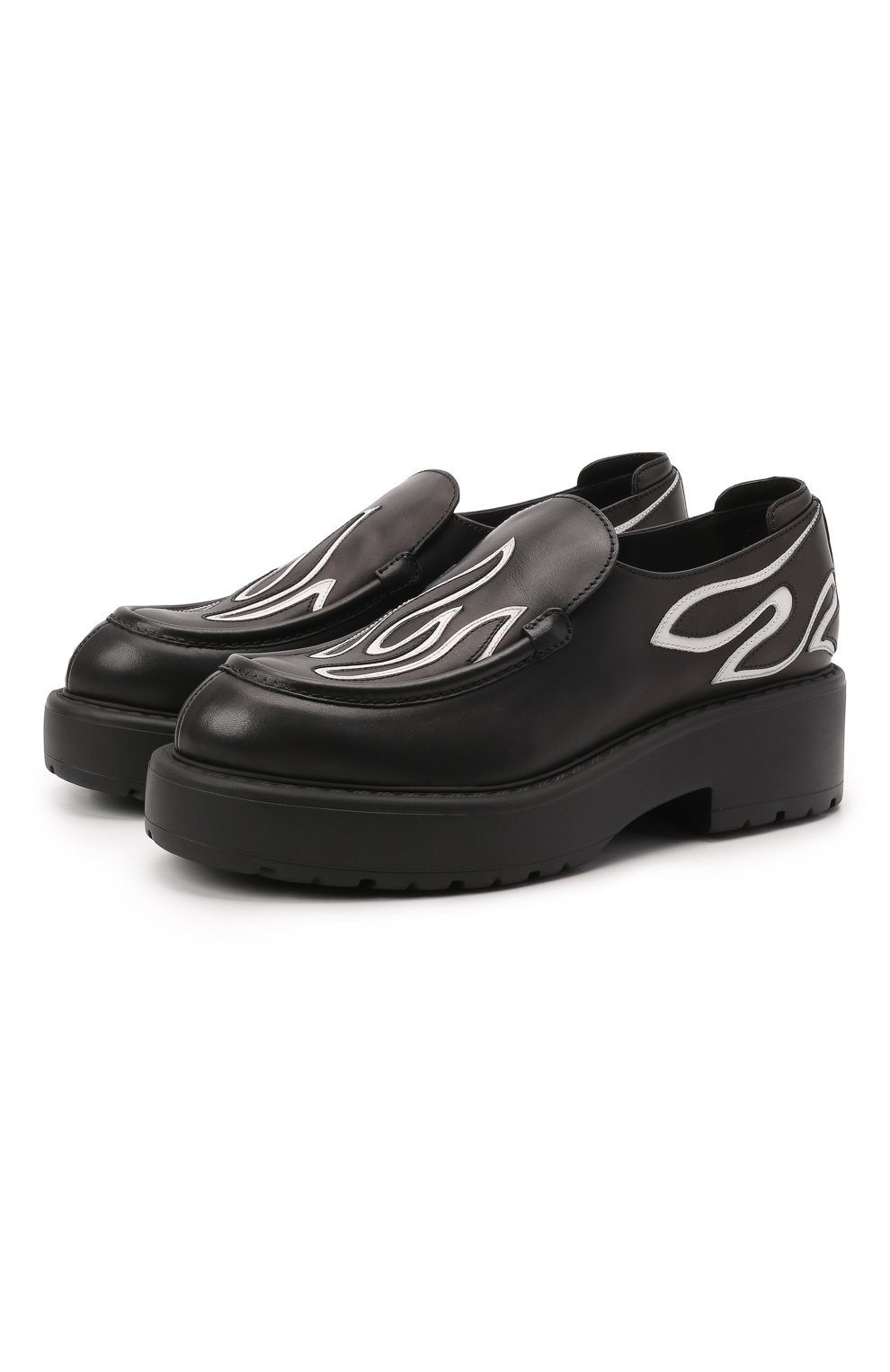 Кожаные лоферы MIU MIU, арт. 5D610D-3ATA-F0967-055, фото 1