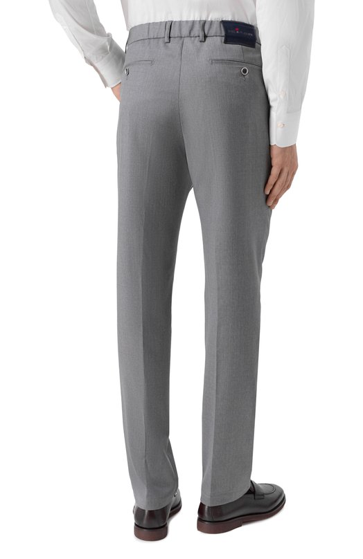 Шерстяные брюки Kiton UFPPERK0127H02 Серый  UFPPERK0127H02 Фото 4