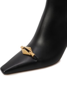 Женские кожаные ботильоны ryker 70 JIMMY CHOO черного цвета, арт. RYKER AB 70/BXK | Фото 7 (Материал внутренний: Натуральная кожа; Подошва: Плоская; Материал сплава: Проставлено; Материал внешний: Натуральная кожа; Драгоценные камни: Проставлено; Каблук высота: Средний; Материал утеплителя: Без утеплителя; Каблук тип: Шпилька)
