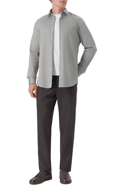 Кожаные кеды dbs-olympic SANTONI, арт. MBPG22072DKTK0IL, фото 2