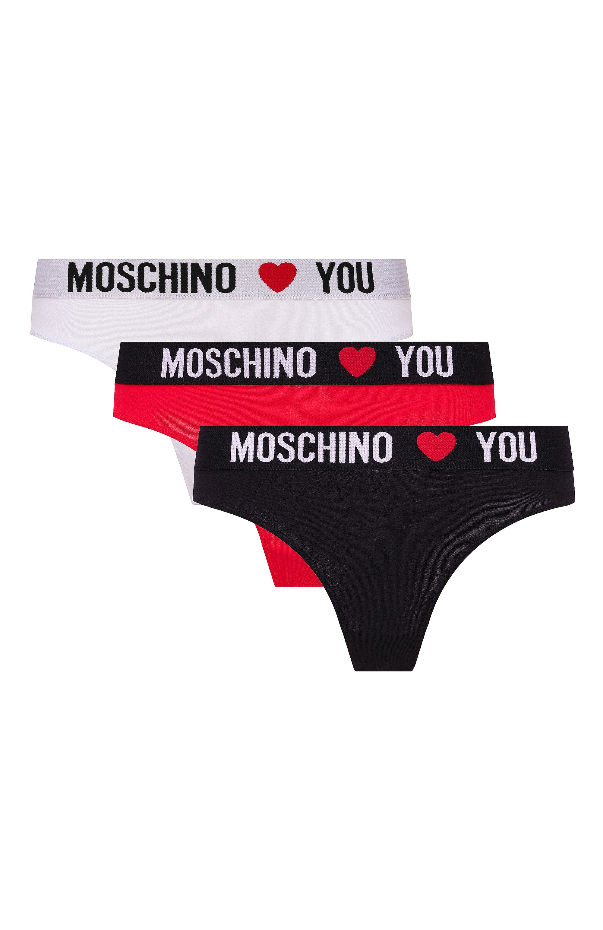 Комплект из трех хлопковых трусов-слипов MOSCHINO, арт. A1330/4402, фото 1