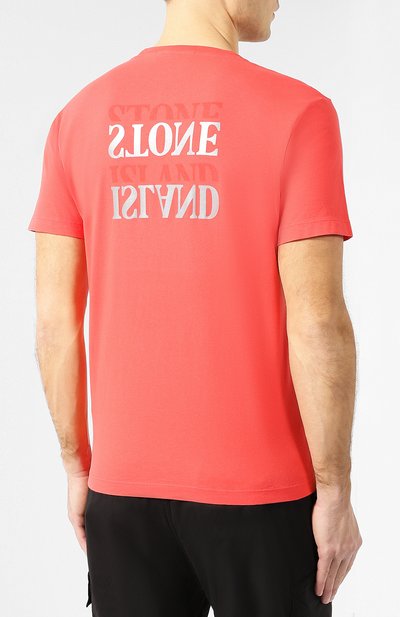 Хлопковая футболка  STONE ISLAND, арт. 70152NS89, фото 4