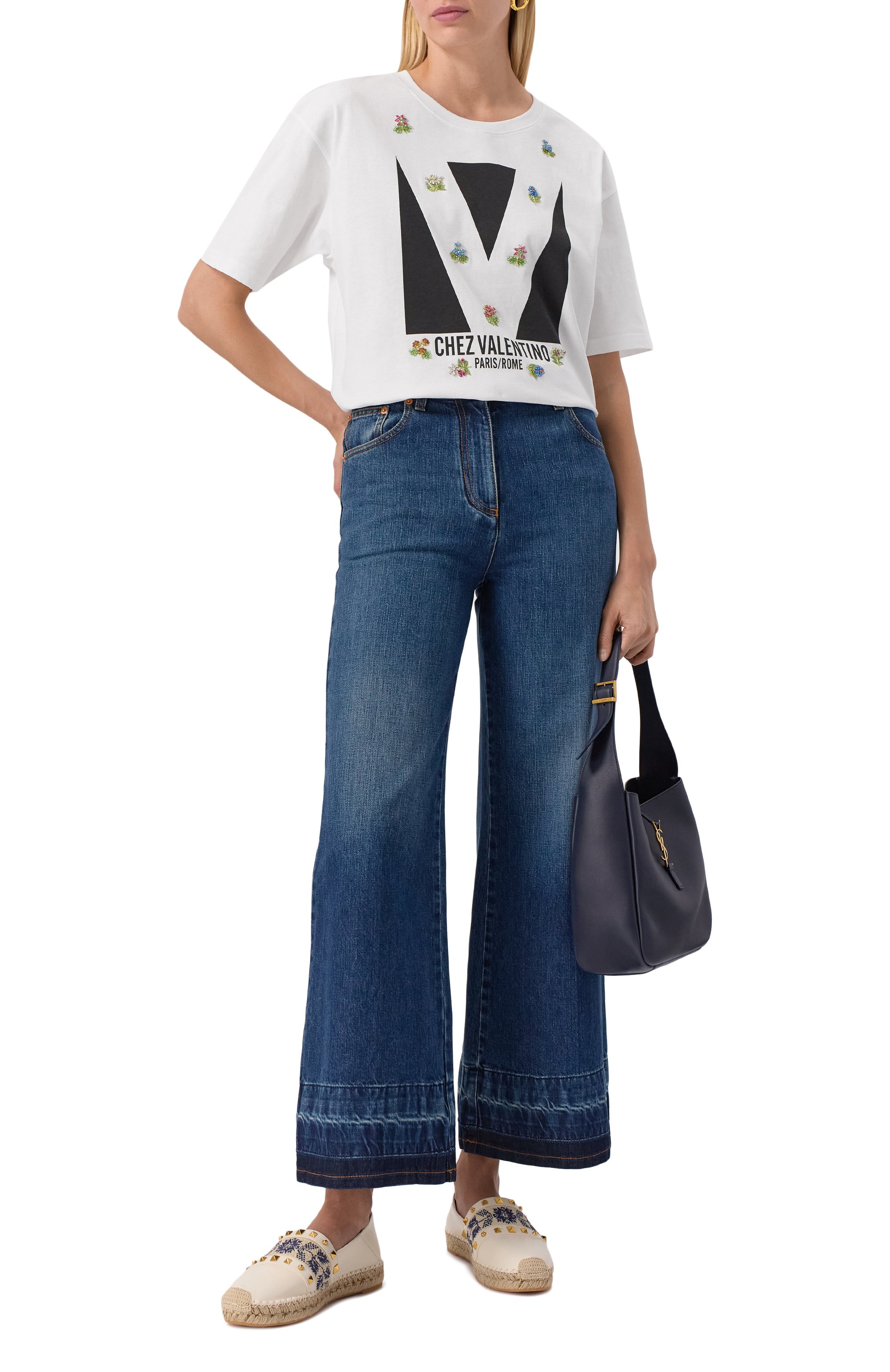 Хлопковая футболка VALENTINO, арт. 6B3MG24I919, фото 2