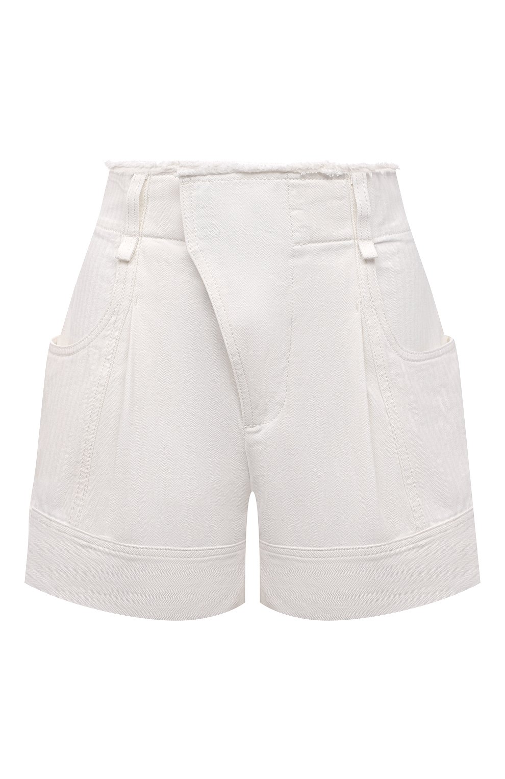 Джинсовые шорты CHLOÉ белого цвета по цене 104000 руб., арт. CHC21UDS21048, фото 1 Джинсовые шорты CHLOÉ, арт. CHC21UDS21048, фото 1