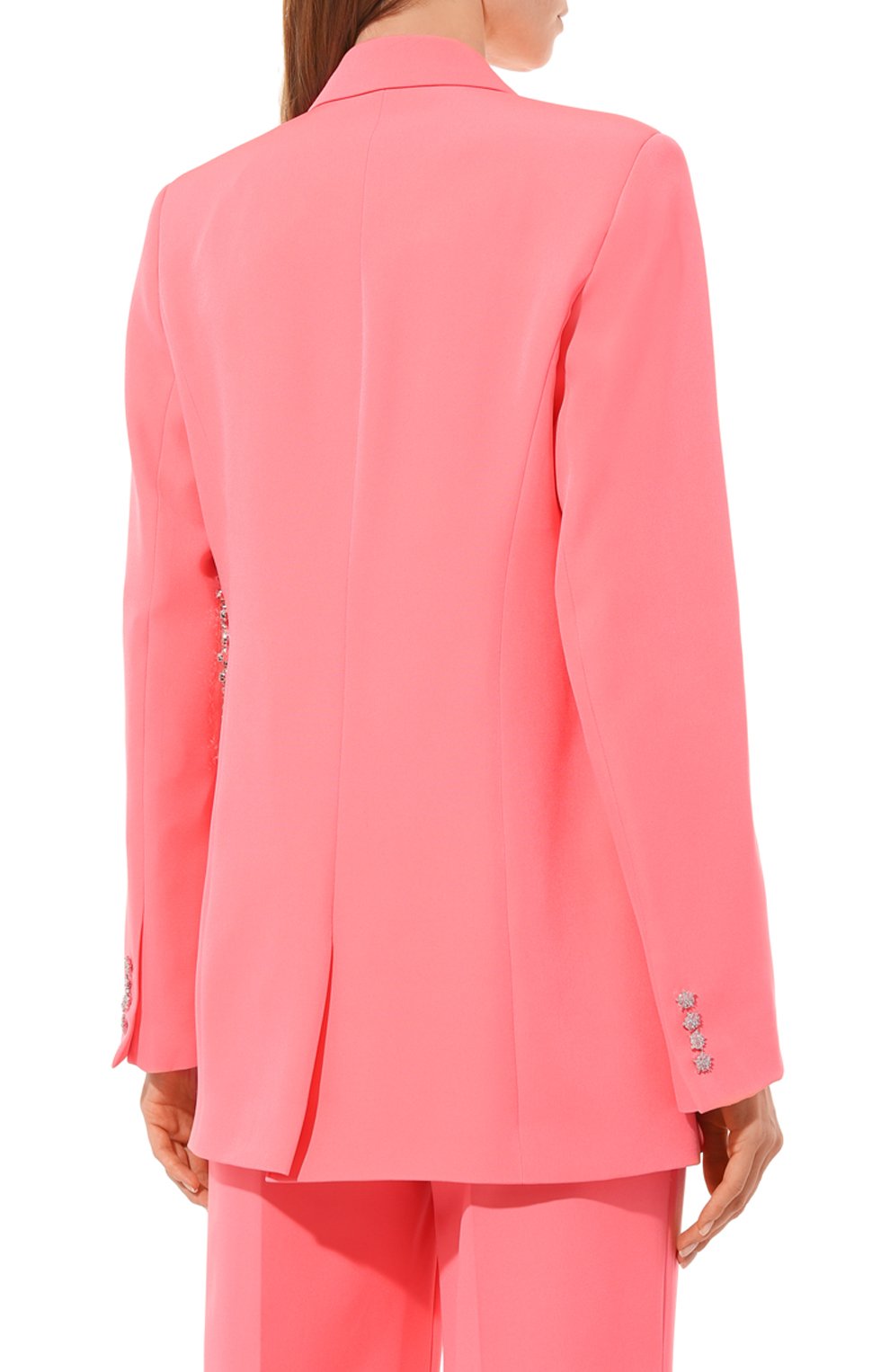 Жакет ALINE кораллового цвета по цене 38000 руб., арт. AL040601-2, фото 4 Жакет ALINE, арт. AL040601-2, фото 4