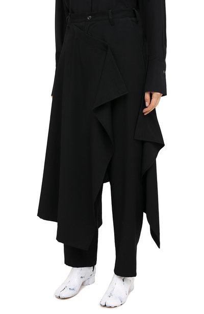 Шерстяные брюки YOHJI YAMAMOTO, арт. NR-P07-100, фото 3
