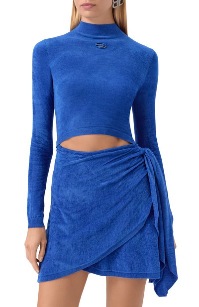 Платье DIESEL синего цвета по цене 48600 руб., арт. A18890/0IKBZ, фото 3 Платье DIESEL, арт. A18890/0IKBZ, фото 3