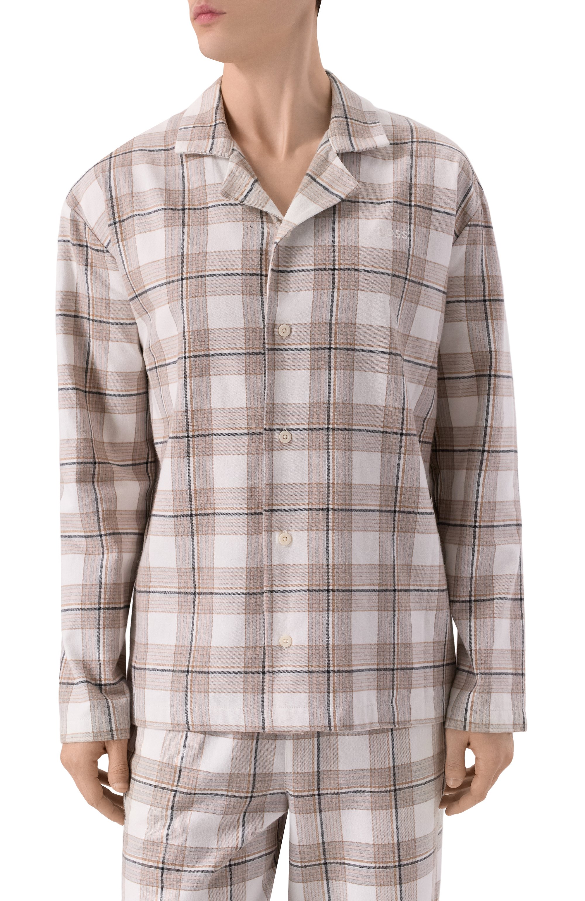 Пижама из хлопка и вискозы BOSS, арт. 50550756, фото 2