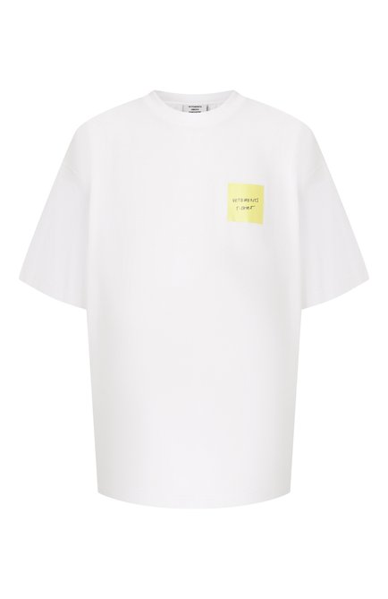 Мужская хлопковая футболка VETEMENTS, арт. UA65TR210W/LIGHT JERSEY