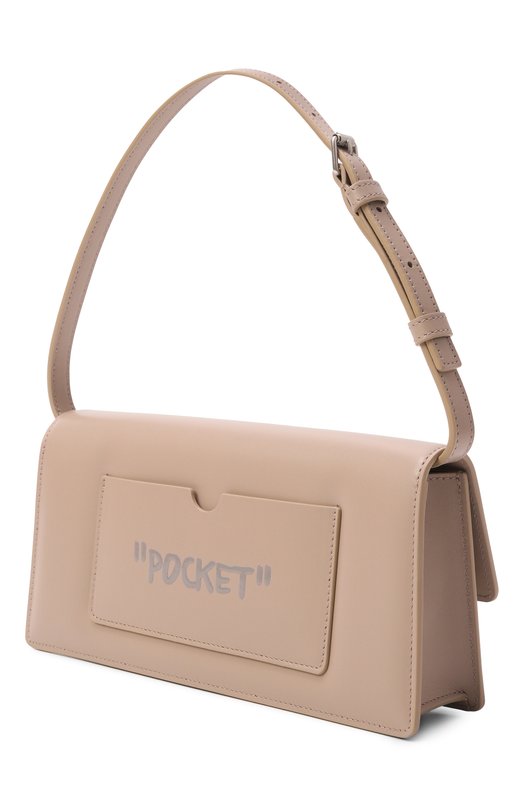 Сумка Jitney 1.0 Quote Off-White 0WNN172S26LEA001 Бежевый  0WNN172S26LEA001 Фото 4