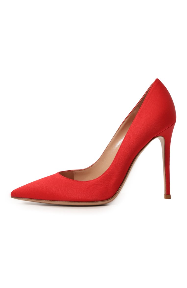 Женские текстильные туфли gianvito 105 GIANVITO ROSSI красного цвета, арт. G28470.15RIC.RASTABS | Фото 4 (Статус проверки: Проверено, Проверена категория; Подошва: Плоская; Материал внешний: Текстиль; Каблук тип: Шпилька; Каблук высота: Высокий; Материал внутренний: Натуральная кожа; Материал сплава: Проверено, Проставлено; Драгоценные камни: Проставлено)