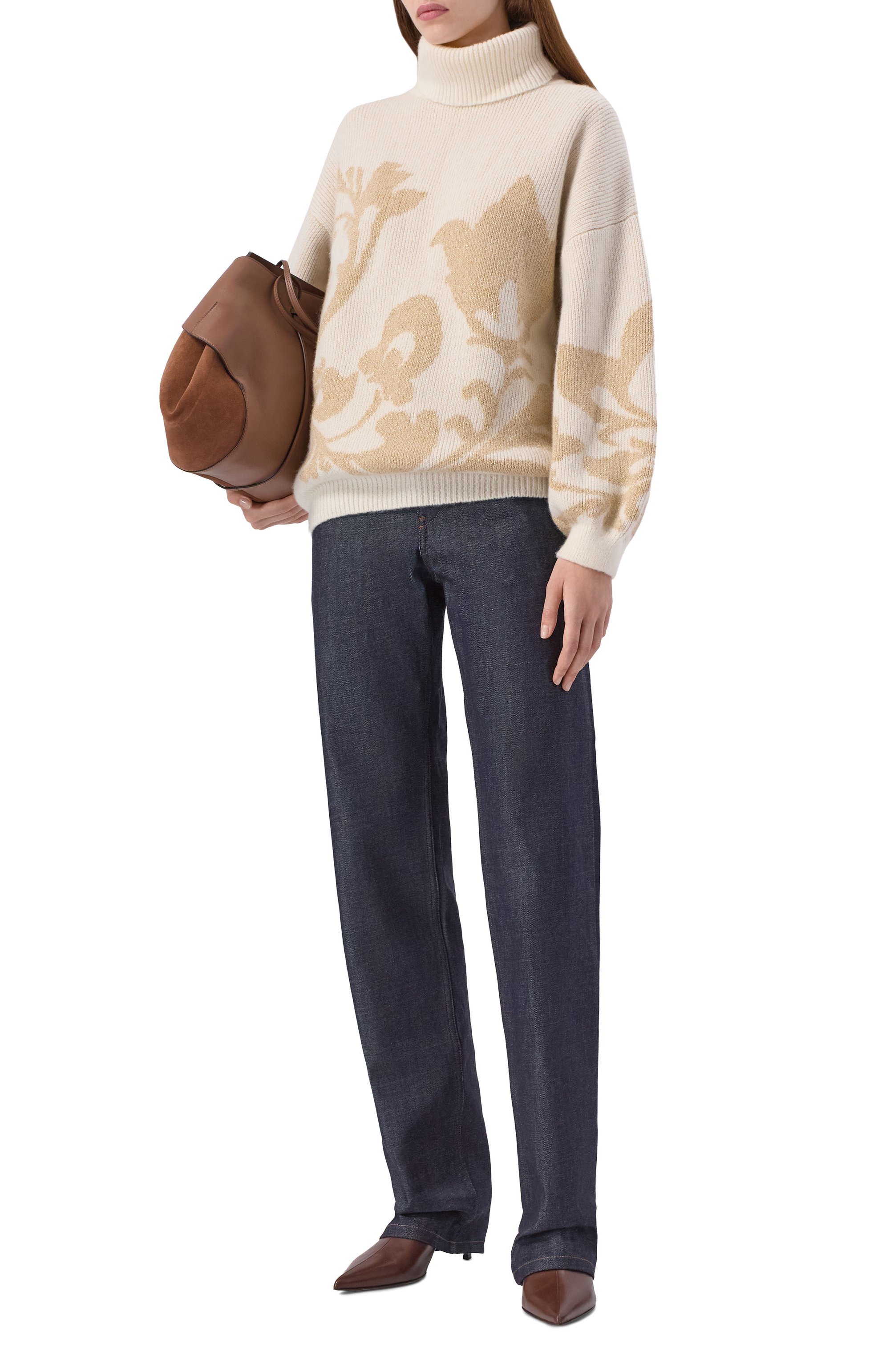 Свитер из кашемира и вискозы ХОХЛОМА Х АЛЕНА АХМАДУЛЛИНА, арт. WKT1112, фото 2