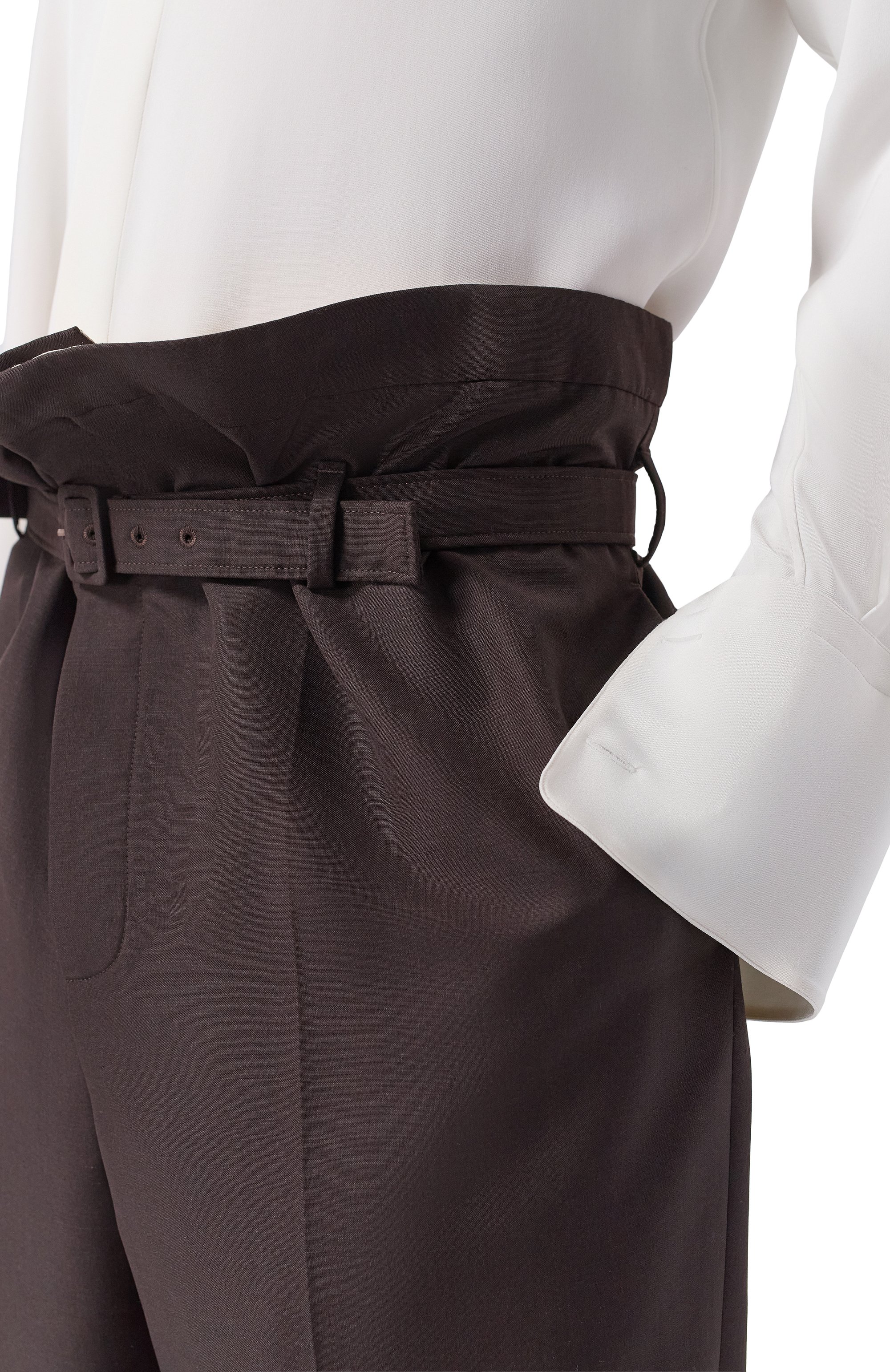 Шерстяные брюки SAINT LAURENT, арт. 857058/Y1N02, фото 5