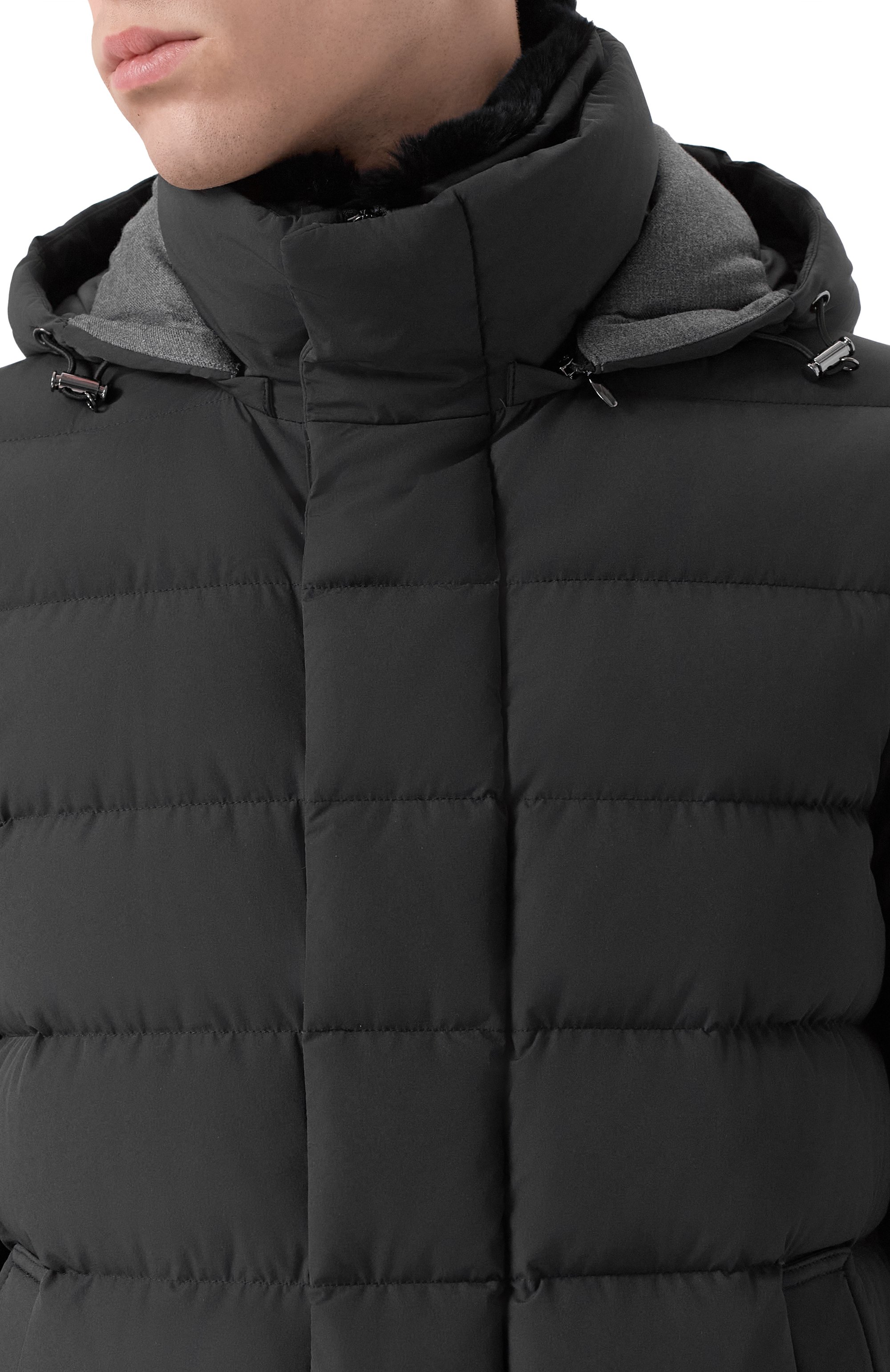 Пуховик с воротником из кролика HETREGO, арт. 8P435R/WILLIAM, фото 5