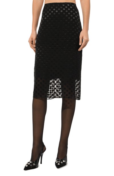 Юбка из шелка и вискозы GIVENCHY, арт. BW40U3/15NV, фото 3