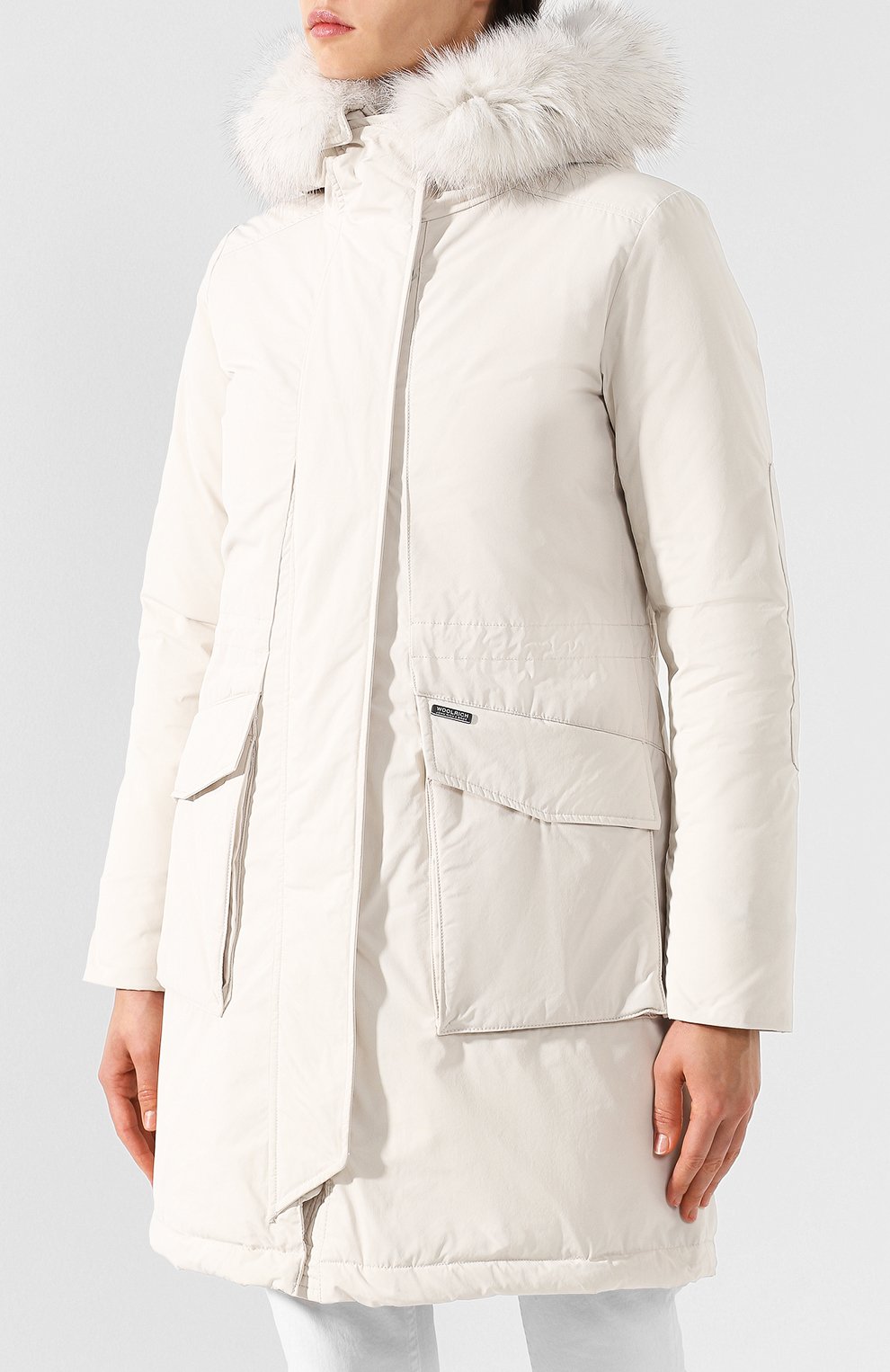 Утепленная парка с меховой отделкой капюшона WOOLRICH, арт. WWCPS2729/CF40, фото 3