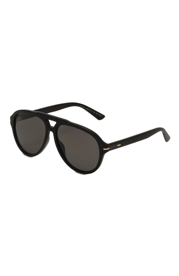 Женские солнцезащитные очки GUCCI черного цвета, арт. GG1443S 002 | Фото 1 (Региональные ограничения белый список (Axapta Mercury): Не проставлено; Нос: Не проставлено; Кросс-КТ: С/з-унисекс; Материал: Пластик; Тип очков: С/з; Оптика Гендер: оптика-унисекс; Очки форма: Авиаторы)