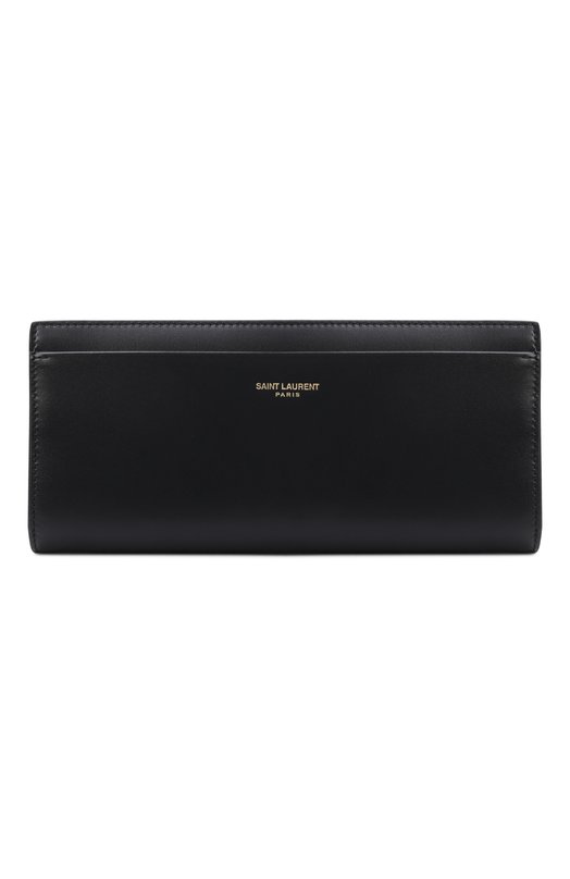 Кожаное портмоне Saint Laurent 863290/AAGD0 Чёрный 863290/AAGD0