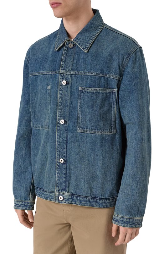 Джинсовая куртка Jil Sander J47SW0011-J45291 Синий  J47SW0011-J45291 Фото 3