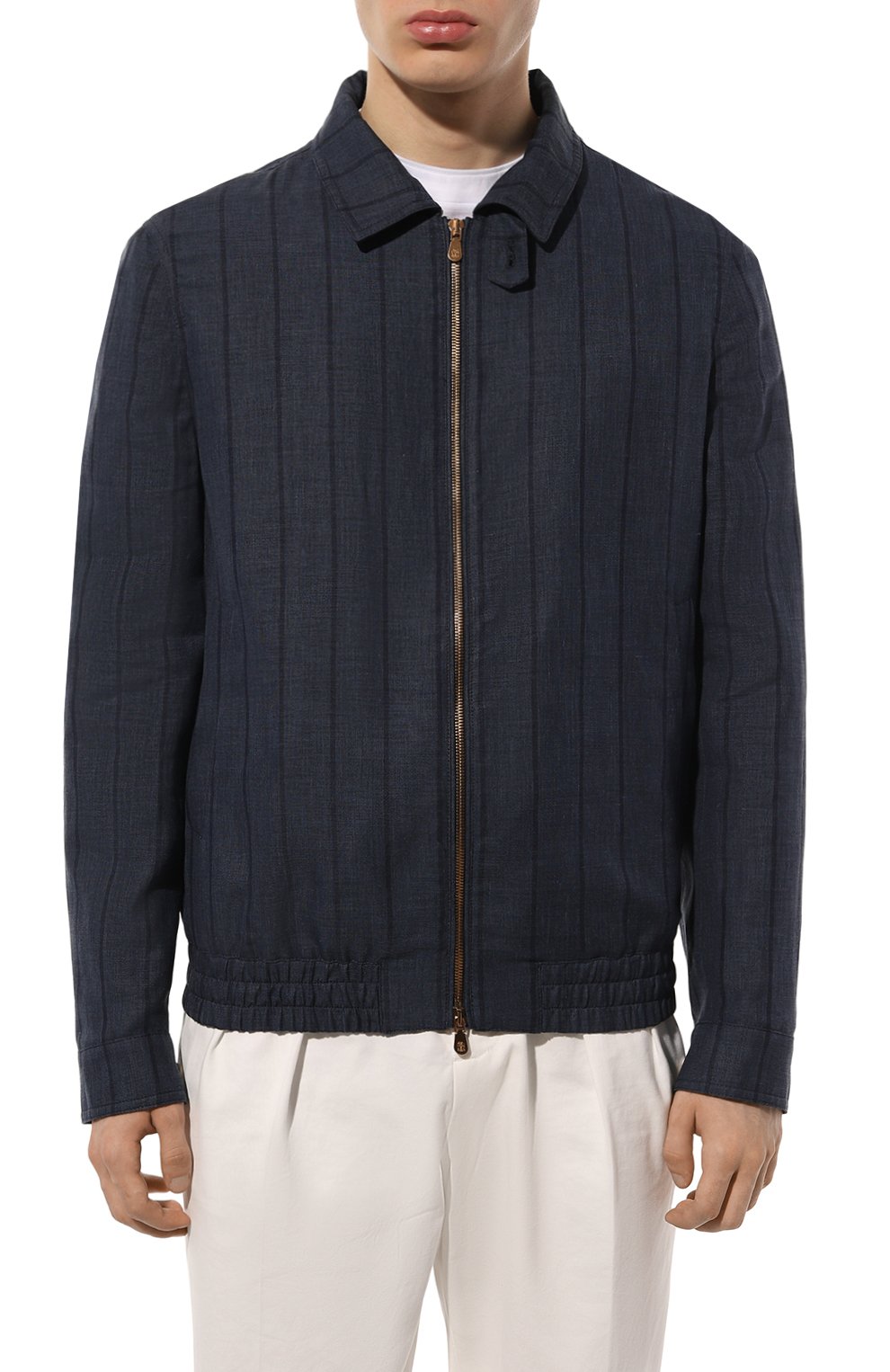 Бомбер из шерсти и льна BRUNELLO CUCINELLI, арт. MW4756205P, фото 3