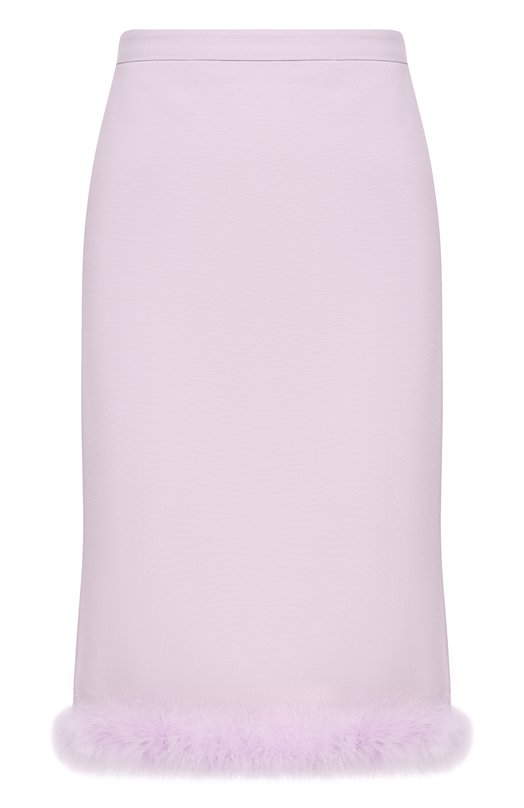 Юбка из шерсти и шелка Valentino 8B3RAEJ1/1CF Фиолетовый 8B3RAEJ1/1CF