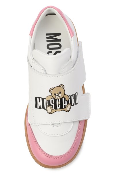 Кожаные кеды MOSCHINO, арт. 83057/VAR3_001, фото 4