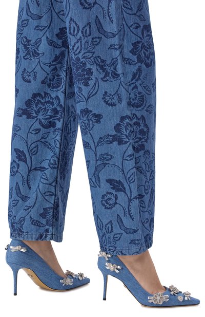 Текстильные туфли crystal buttons 85 MACH & MACH, арт. R25-S0870-85-X21-B27, фото 3