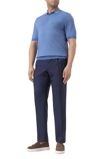 Поло из шерсти и шелка CANALI, арт. C0479B/MX01165, фото 2