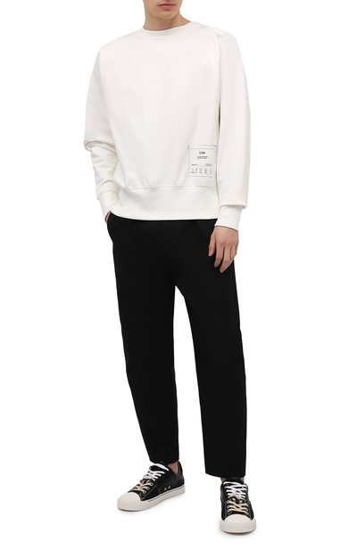 Комбинированные кеды evolution MAISON MARGIELA черного цвета по цене 55100 руб., арт. S57WS0391/P4022, фото 2 Комбинированные кеды evolution MAISON MARGIELA, арт. S57WS0391/P4022, фото 2