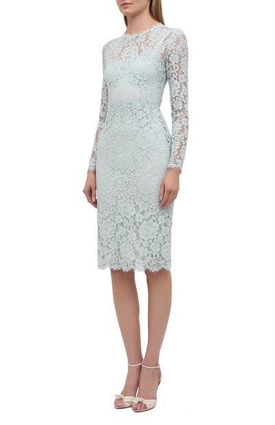 Платье из хлопка и вискозы DOLCE & GABBANA, арт. F6I60T/HLMEA, фото 3